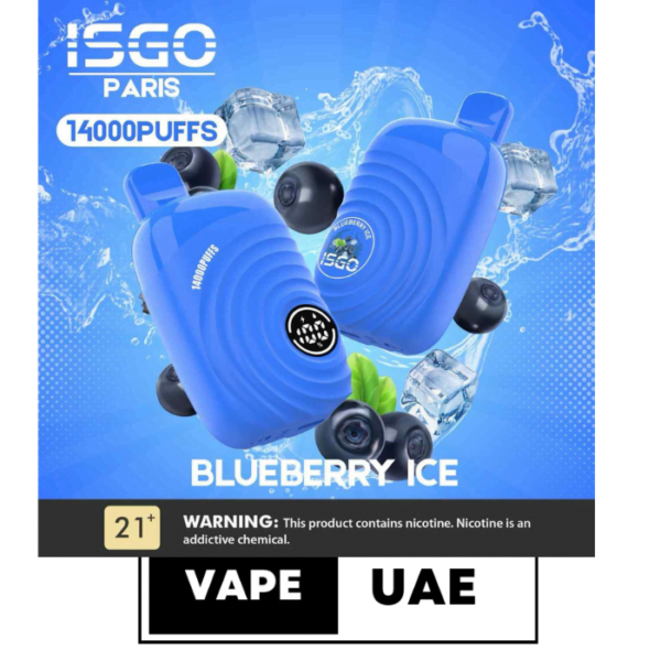 ISGO Paris 2% nicotine Disposable 14000 Puffs Rechargeable Vape in Dubai