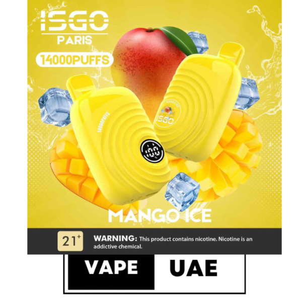 ISGO Paris 2% nicotine Disposable 14000 Puffs Rechargeable Vape in Dubai