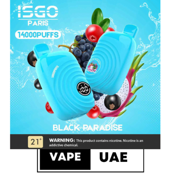 ISGO Paris 2% nicotine Disposable 14000 Puffs Rechargeable Vape in Dubai