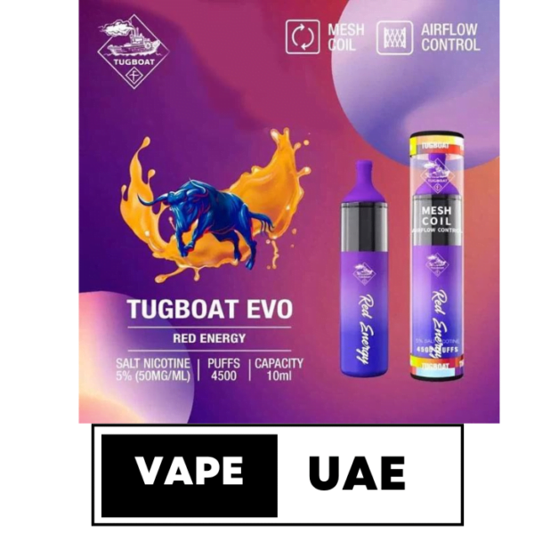 Tugboat Evo 4500 Puffs Disposable Vape in Dubai