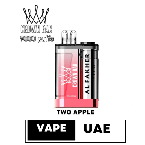 Al FAKHER CROWN BAR CRYSTAL 9000 PUFFS DISPOSABLE VAPE IN UAE