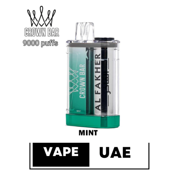 Al FAKHER CROWN BAR CRYSTAL 9000 PUFFS DISPOSABLE VAPE IN UAE