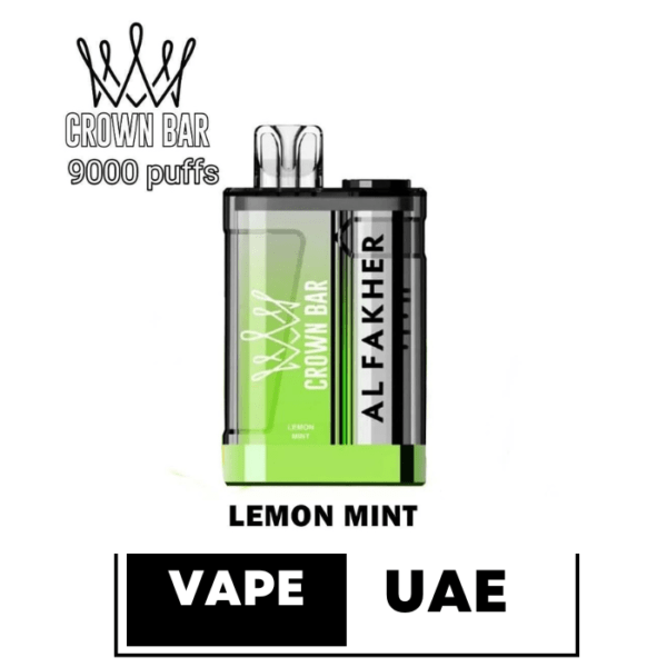 Al FAKHER CROWN BAR CRYSTAL 9000 PUFFS DISPOSABLE VAPE IN UAE