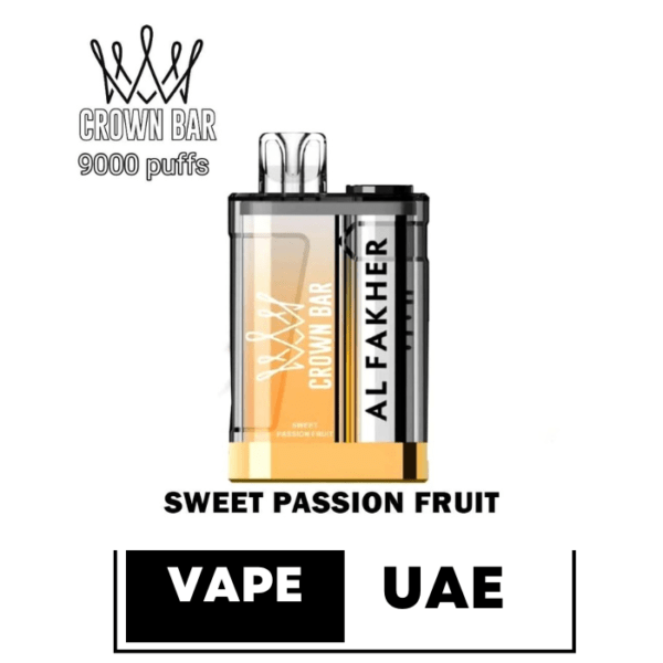 Al FAKHER CROWN BAR CRYSTAL 9000 PUFFS DISPOSABLE VAPE IN UAE