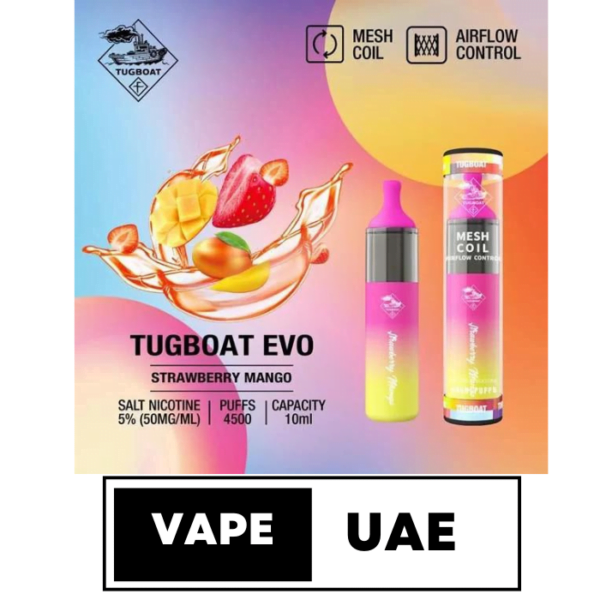 Tugboat Evo 4500 Puffs Disposable Vape in Dubai