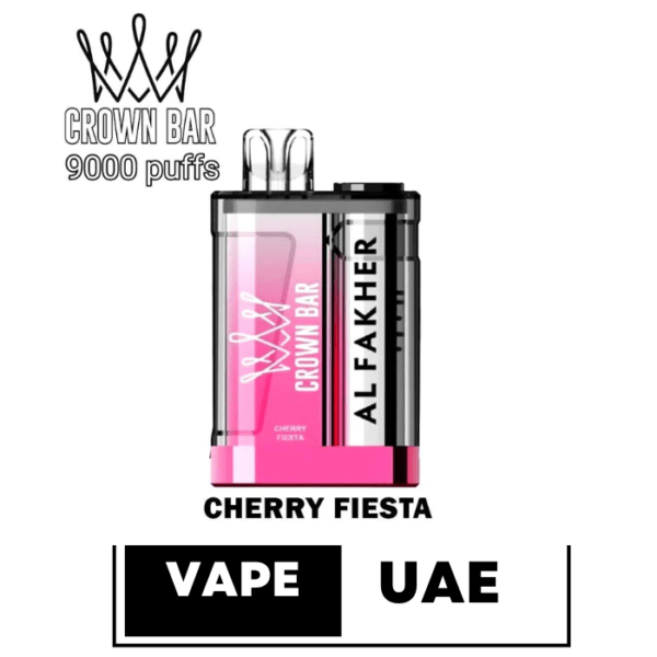 Al FAKHER CROWN BAR CRYSTAL 9000 PUFFS DISPOSABLE VAPE IN UAE