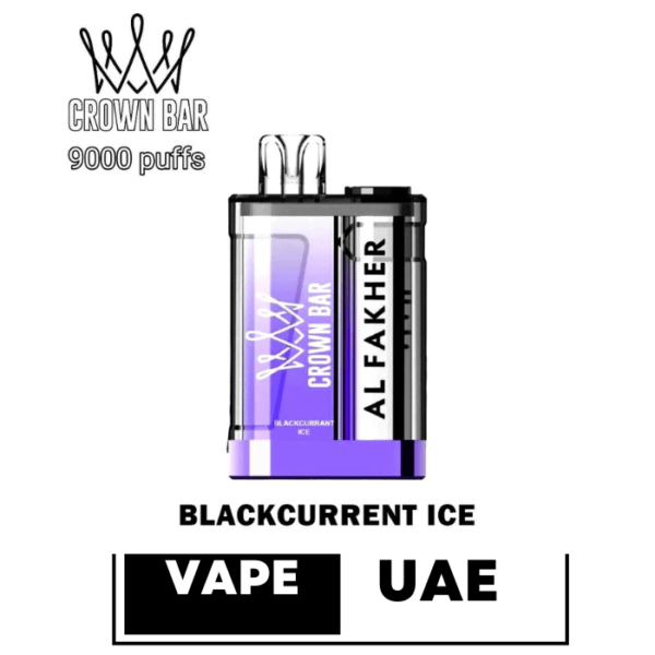 Al FAKHER CROWN BAR CRYSTAL 9000 PUFFS DISPOSABLE VAPE IN UAE