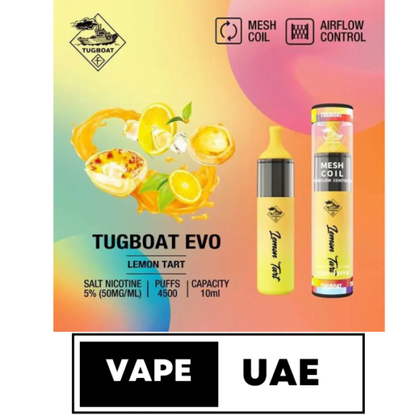 Tugboat Evo 4500 Puffs Disposable Vape in Dubai