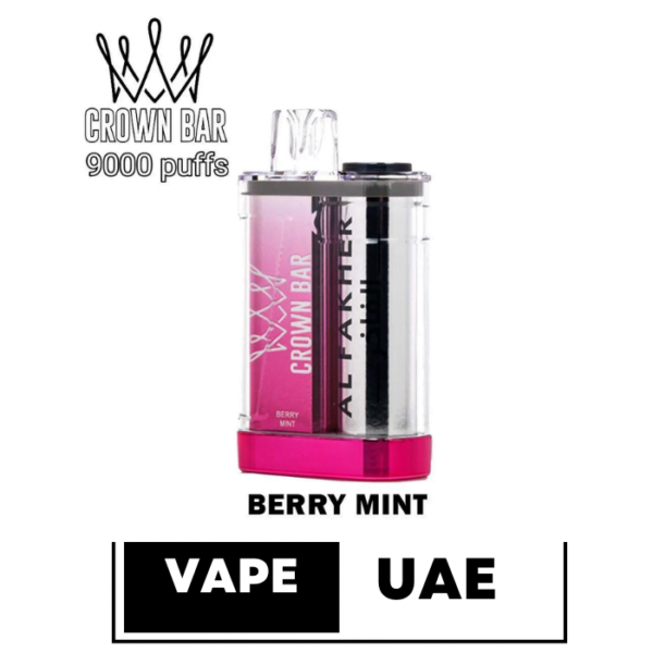 Al FAKHER CROWN BAR CRYSTAL 9000 PUFFS DISPOSABLE VAPE IN UAE