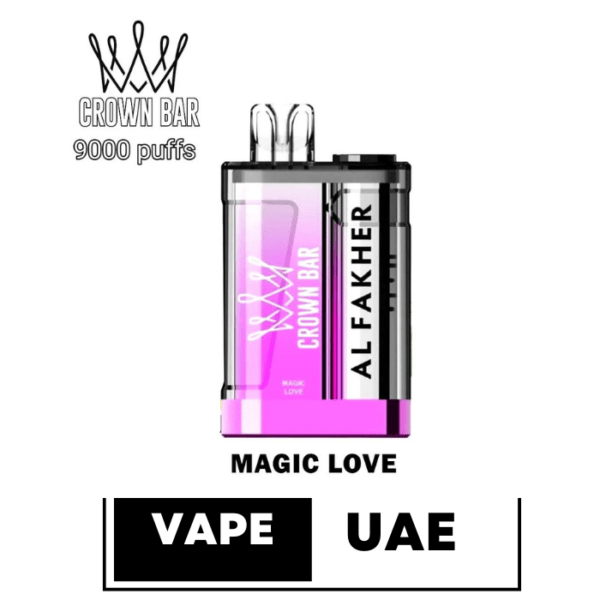 Al FAKHER CROWN BAR CRYSTAL 9000 PUFFS DISPOSABLE VAPE IN UAE