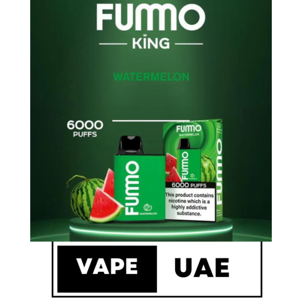 FUMMO KING 6000 PUFFS DISPOSABLE VAPE IN DUBAI watermelon