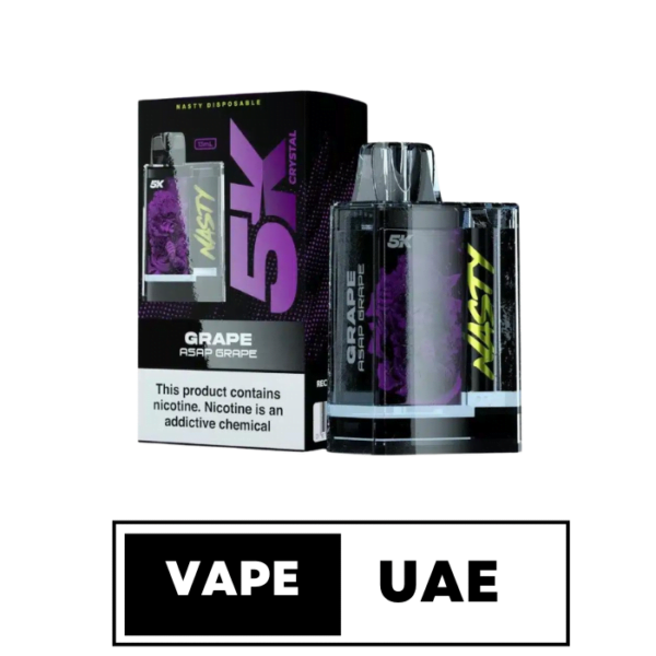 NASTY 5K CRYSTAL DISPOSABLE 5000 PUFFS IN DUBAI GRAPE