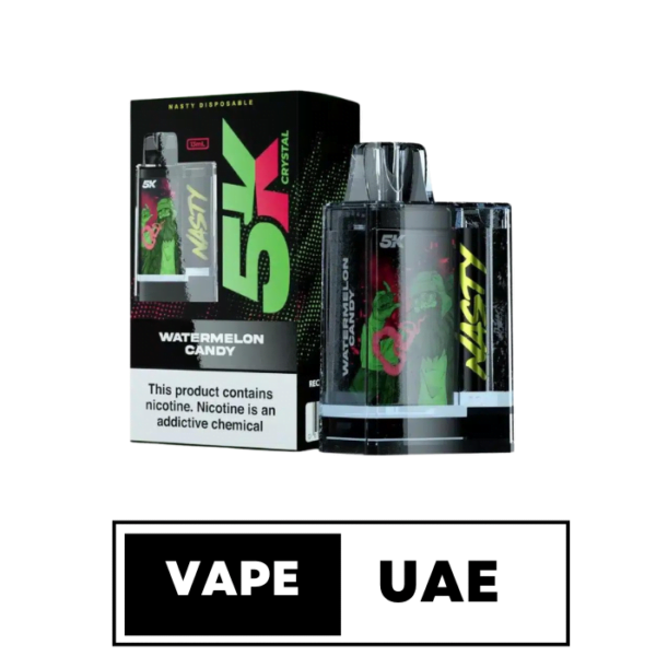 NASTY 5K CRYSTAL DISPOSABLE 5000 PUFFS IN DUBAI WATERMELON CANDY