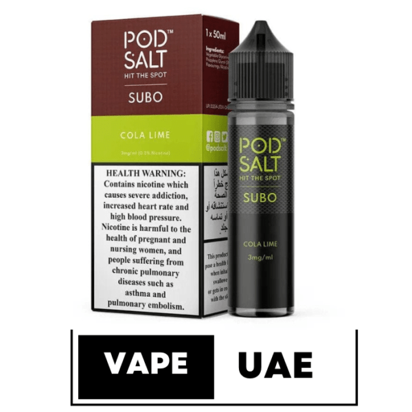 POD SALT SUBO COLA LIME 3MG – 50ML IN DUBAI UAE