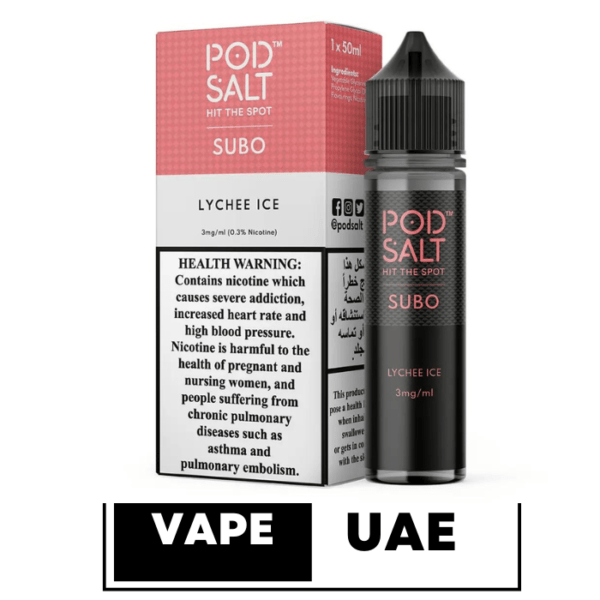 POD SALT SUBO LYCHEE ICE 3MG – 50ML IN DUBAI UAE