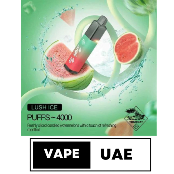 TUGBOAT MEGAFLOW 4000 PUFFS DISPOSABLE IN UAE lush ice