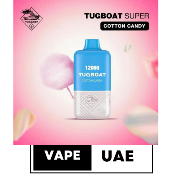 Tugboat Super 12000 Puffs Disposable Vape in Dubai cotton candy