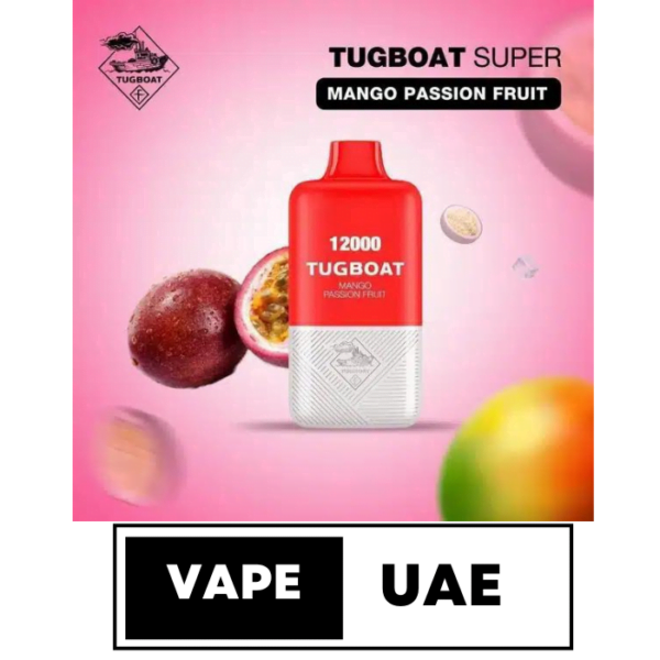 Tugboat Super 12000 Puffs Disposable Vape in Dubai mango passion fruit