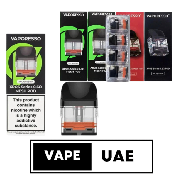 VAPORESSO XROS REPLACEMENT PODS IN DUBAI UAE